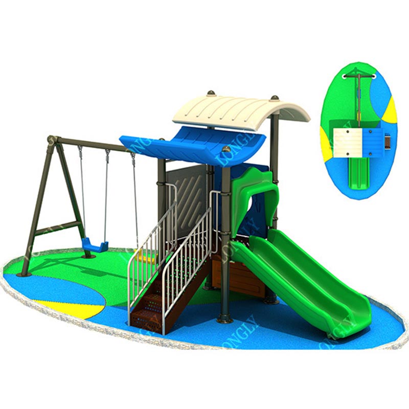 Kids Outdoor Swing And Slide - 세련된 어린이용 슬라이드와 그네, 학교 및