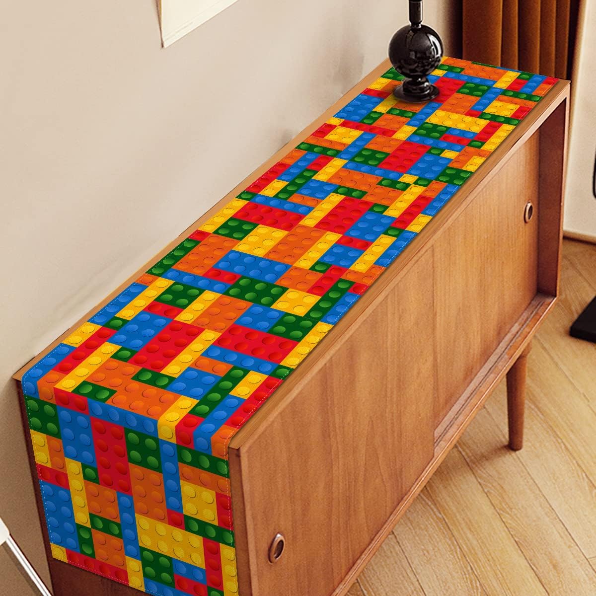 Kids Outdoor Dining Table - 빌딩 블록 테이블 러너 - 1개