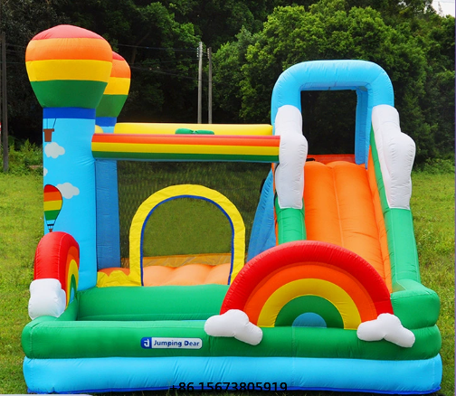 Kids Outdoor Jumping Castle - 어린이용 에어바운스 성, 슬라이드와 점핑 공간