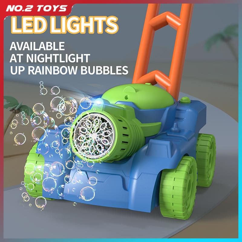 Kids Outdoor Lawn Mower - 탱크 트롤리 자동 버블 카트 어린이