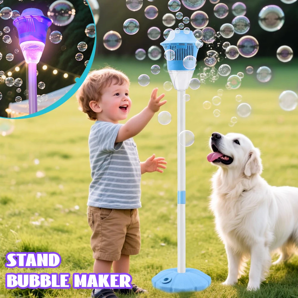Bubble Sword Wand - 조명과 음악이 있는 스탠드형 비눗방울 기계,