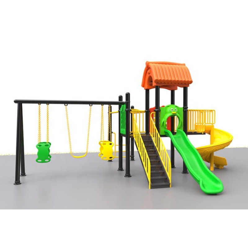 Kids Outdoor Swing And Slide - 도매 저가 야외 놀이기구 그네와 미끄럼틀