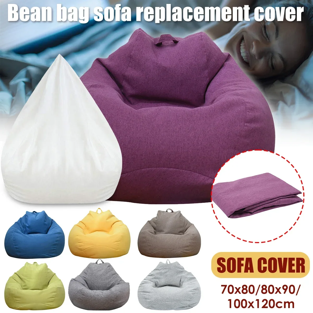 Kids Outdoor Bean Bag Chair - 대형 콩 가방 의자 소파 커버