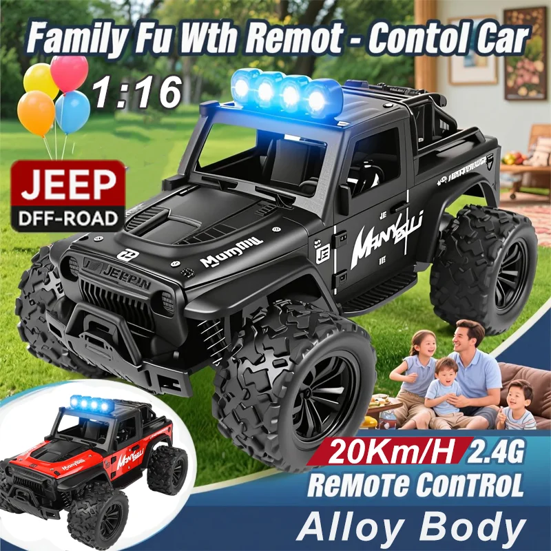 Kids Outdoor Jeep - 새로운 합금 지프 레이싱 1:16 스케일