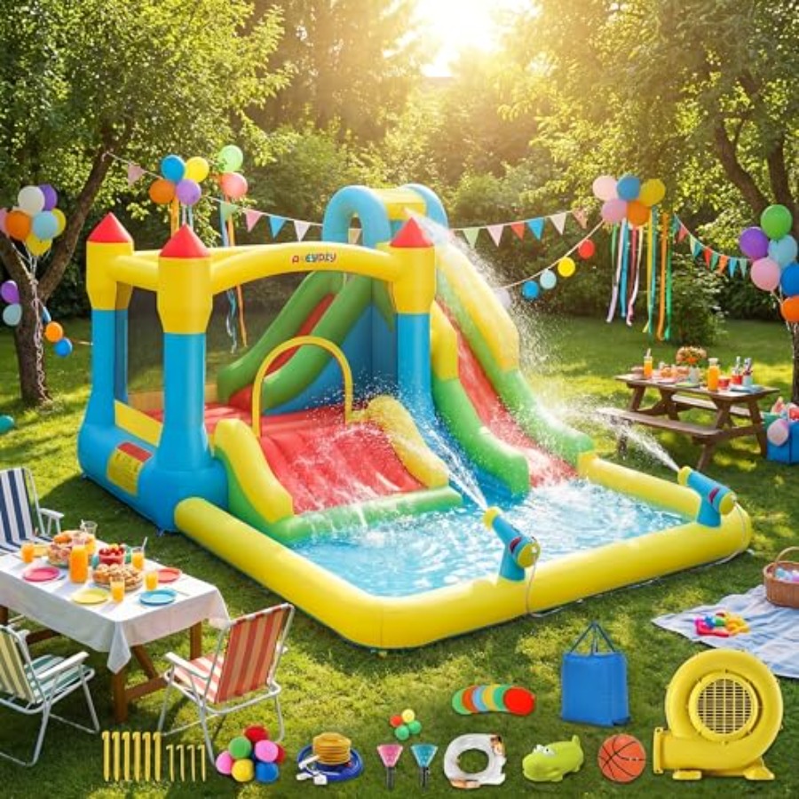 야외/실내용 어린이용 에어바운스 워터 슬라이드(3-12 - Kids Outdoor Ball 리뷰 및 가격