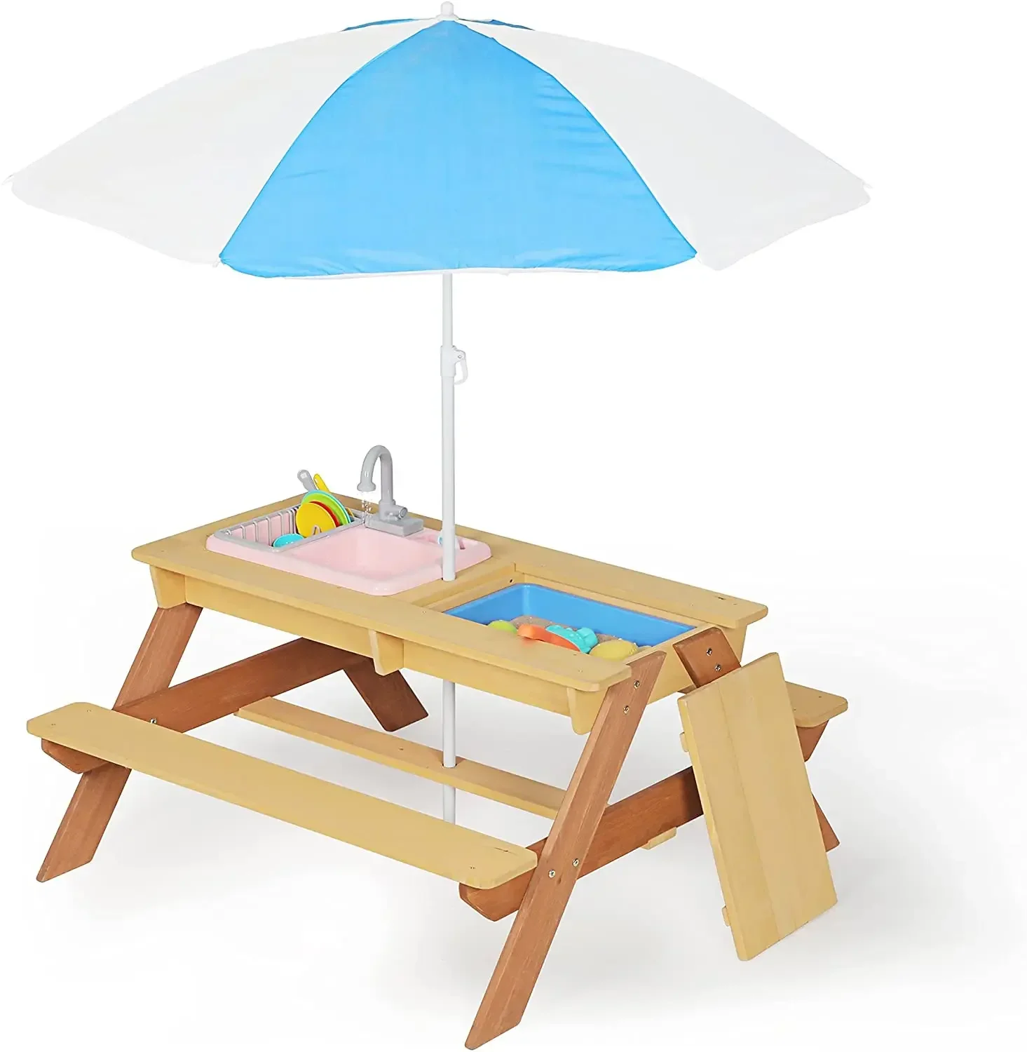 # 어린이 피크닉 테이블 야외 파티오 식탁 나무 활동  - Kids Outdoor Dining Table 리뷰 및 가격