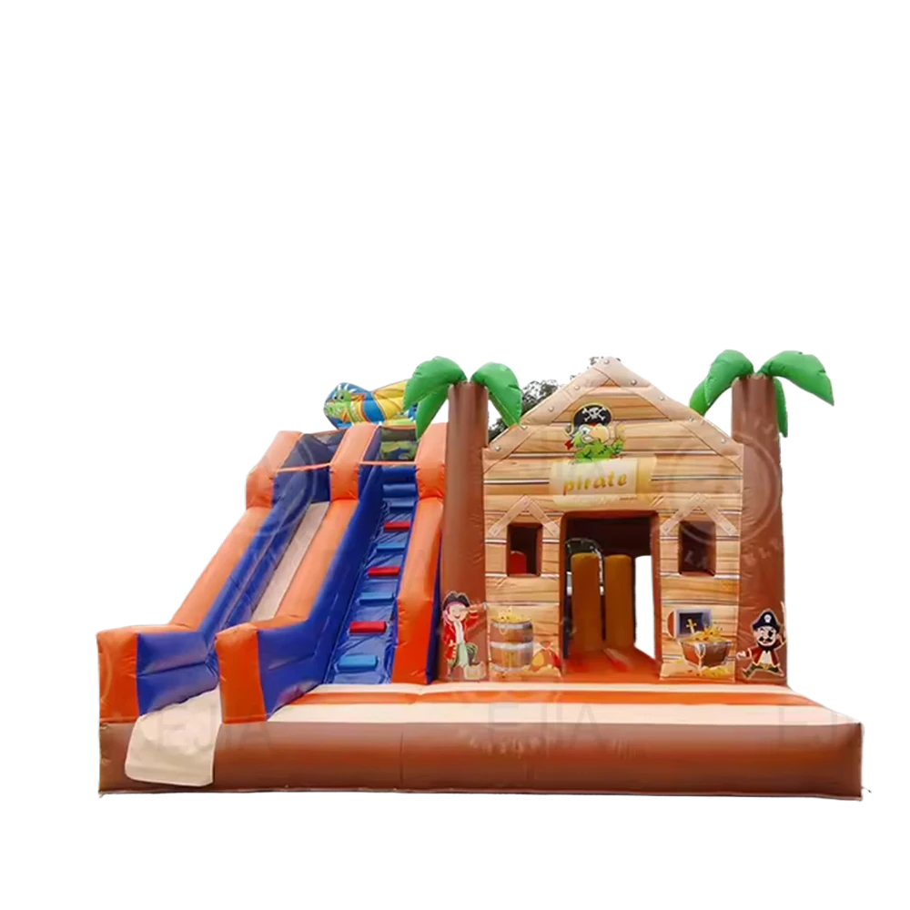 휴대용 상업용 17피트 대형 해적 정글 슬라이드 점핑  - Kids Outdoor Jumping Castle 리뷰 및 가격