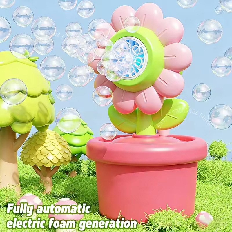 새로운 해바라기 버블 머신 완전 자동 발광 멀티홀 버블 - Bubble Sword Wand 리뷰 및 가격