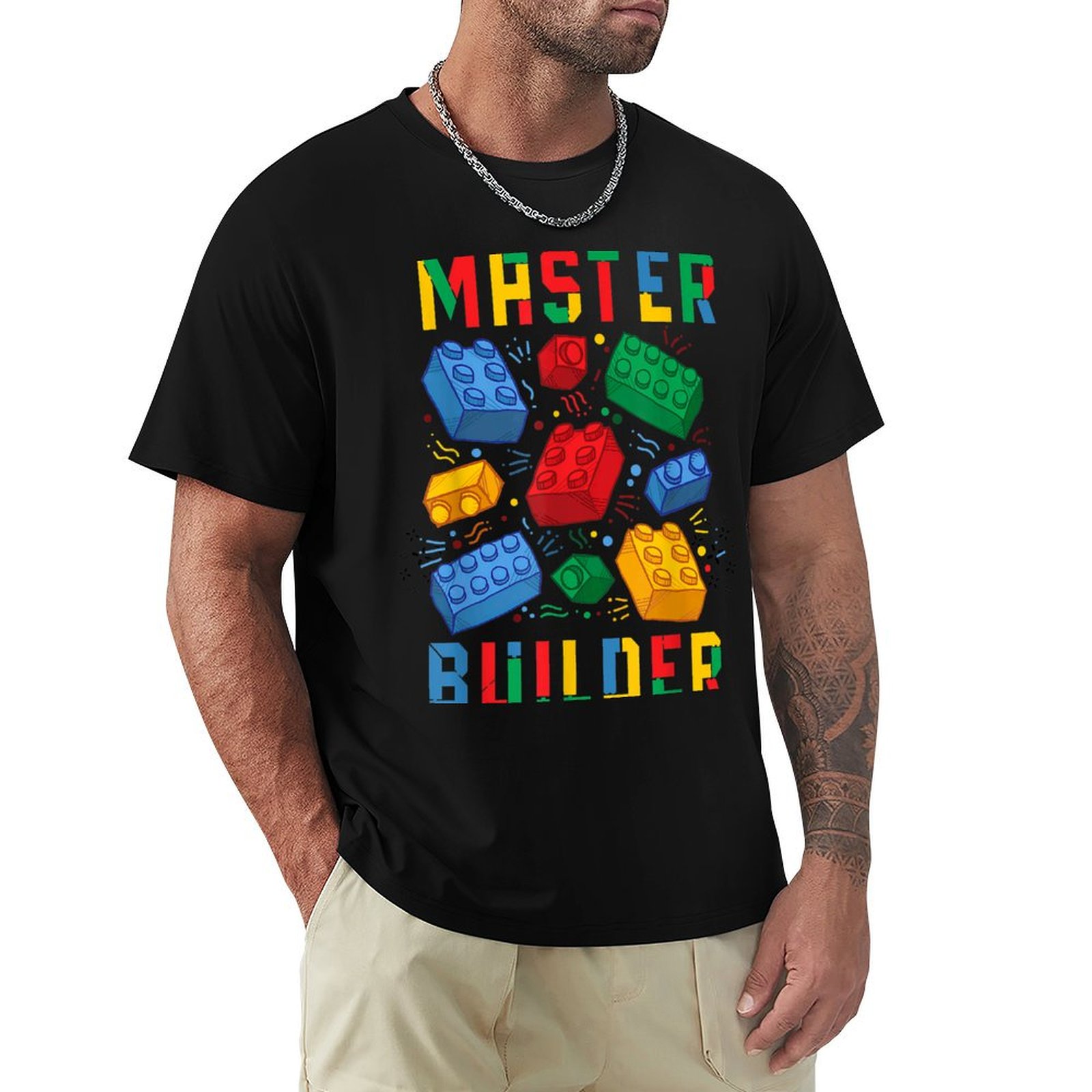 브릭 빌더 재미있는 블록 마스터 빌더 어린이용 셔츠 야 - Kids Outdoor Quotes 리뷰 및 가격