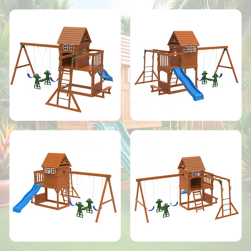 대형 야외 놀이기구 어린이 장난감 놀이터 마당 상업용  - Kids Outdoor Swing And Slide 리뷰 및 가격