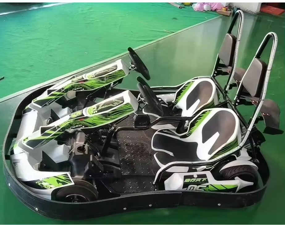 듀얼 시트 전기 레이싱 카트 배터리 구동 성인 및 어린 - Kids Outdoor Karting 리뷰 및 가격