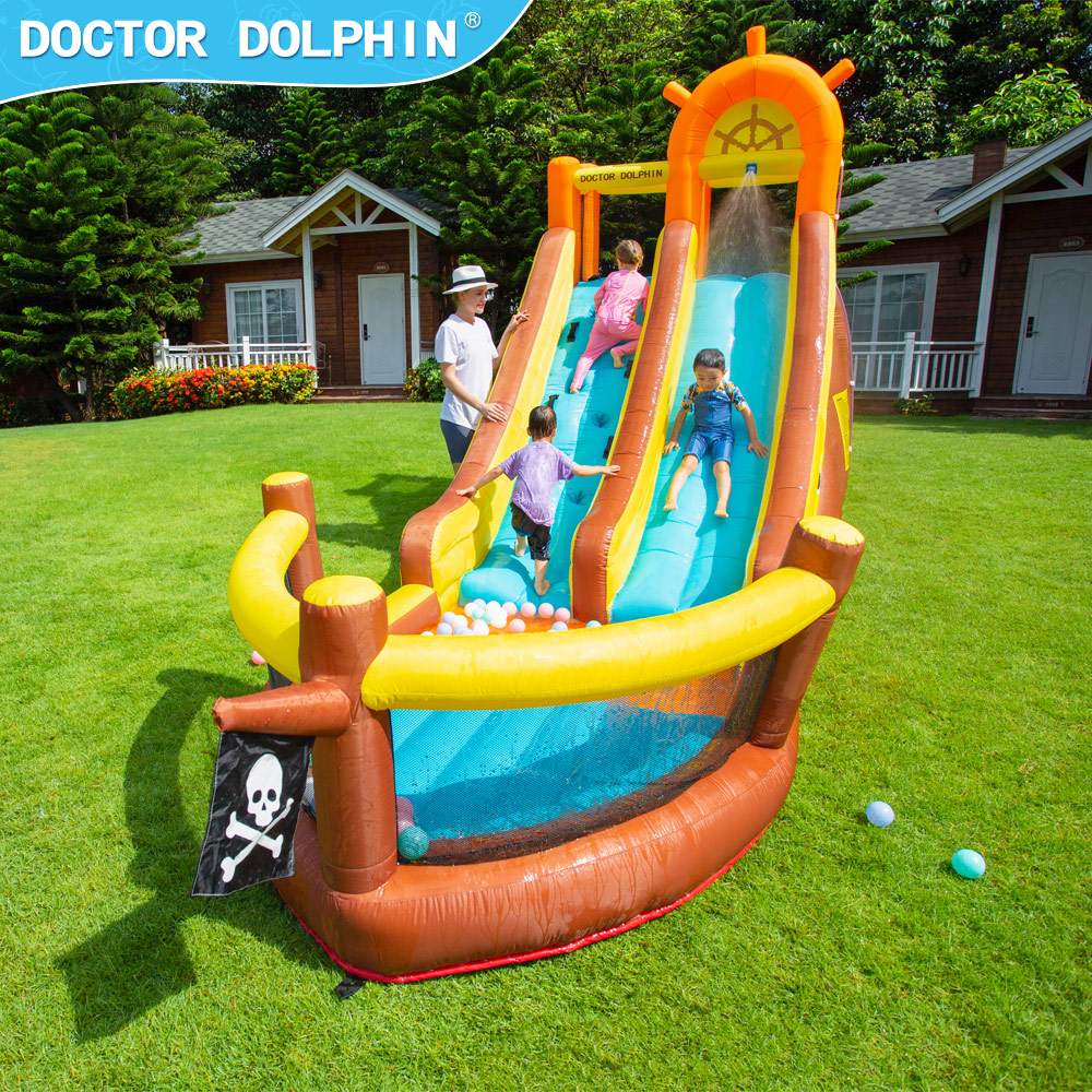 돌핀 해적선 야외 점핑 하우스 콤보 캐슬 워터 롱 놀이 - Kids Outdoor Jumping Castle 리뷰 및 가격