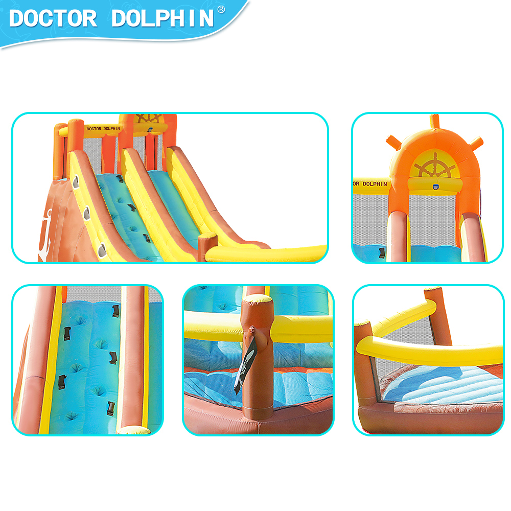 돌핀 해적선 야외 점핑 하우스 콤보 캐슬 워터 롱 놀이 - Kids Outdoor Jumping Castle 리뷰 및 가격