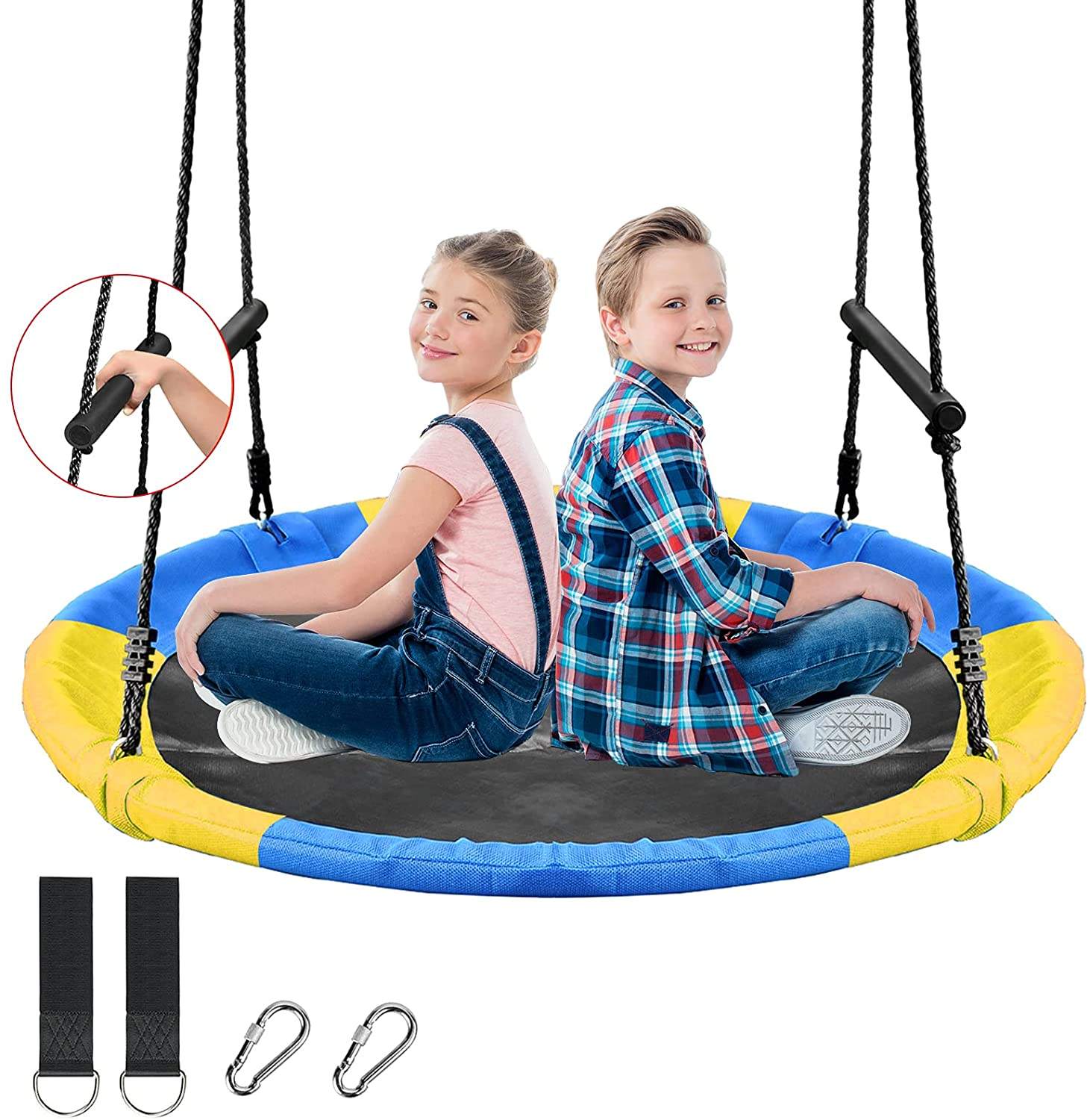 네스트 웹 넷 트리 스윙 몽키 로프 행잉 스윙 시트 세 - Kids Outdoor Nest Swing 리뷰 및 가격