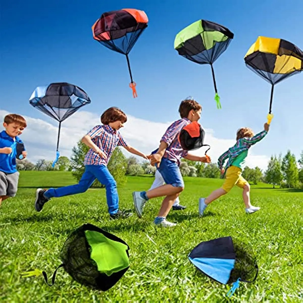 어린이용 낙하산 장난감, 엉킴 방지 야외 비행 낙하산, - Kids Unique Outdoor Toys 리뷰 및 가격