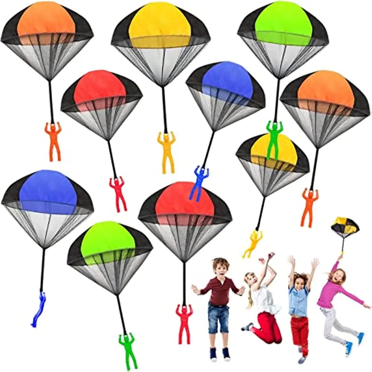 아이들을위한 낙하산 장난감 엉키지 않는 야외 비행 낙하 - Kids Unique Outdoor Toys 리뷰 및 가격