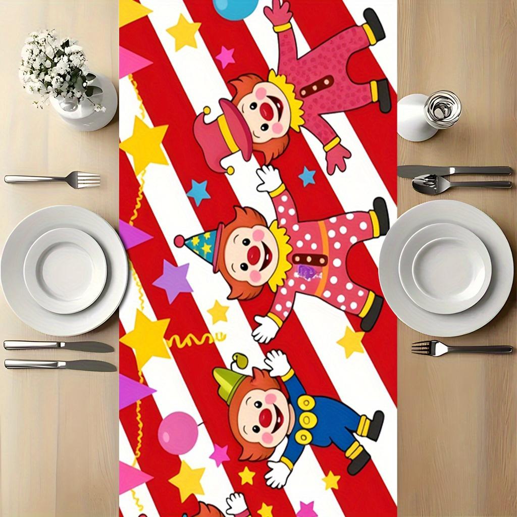 서커스 광대 파티 테이블 러너 - 어린이 생일, 카니발 - Kids Outdoor Dining Table 리뷰 및 가격