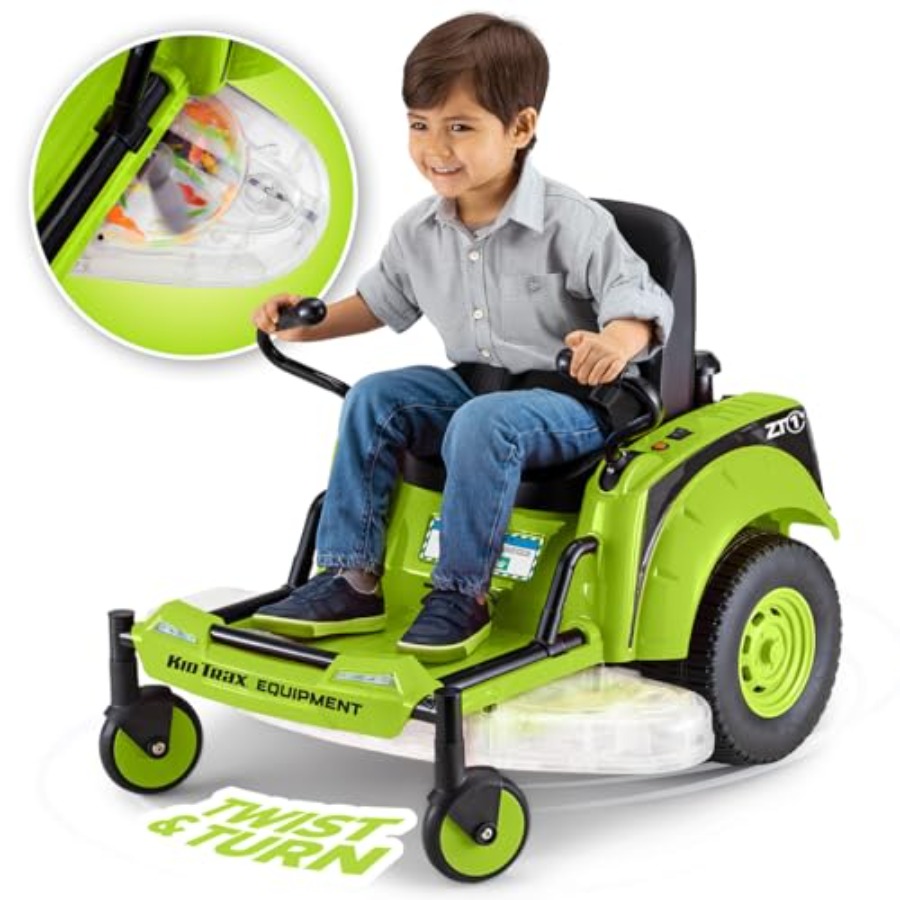 키드 트랙스 12V 제로턴 잔디깎이 유아용 장난감 -  - Kids Outdoor Lawn Mower 리뷰 및 가격