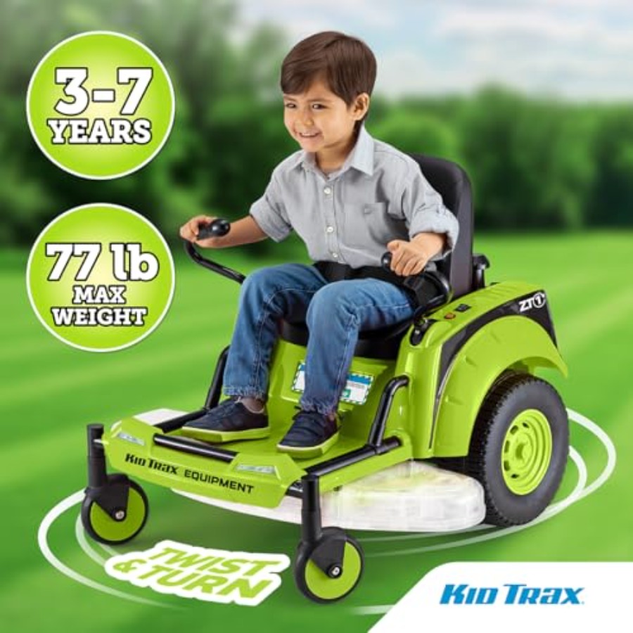 키드 트랙스 12V 제로턴 잔디깎이 유아용 장난감 -  - Kids Outdoor Lawn Mower 리뷰 및 가격