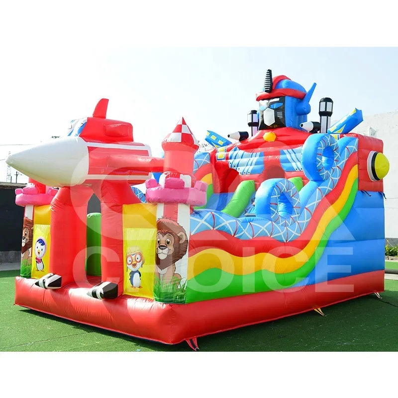 야외용 에어바운스 로봇 점핑 바운서 4x6m 어린이용  - Kids Outdoor Jumping Castle 리뷰 및 가격