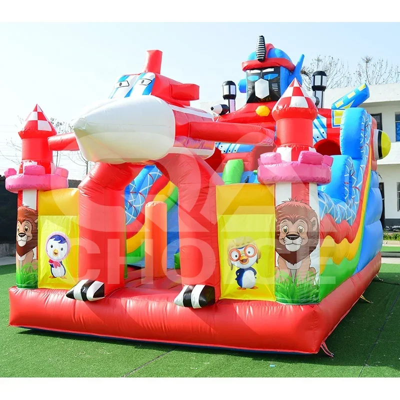 야외용 에어바운스 로봇 점핑 바운서 4x6m 어린이용  - Kids Outdoor Jumping Castle 리뷰 및 가격