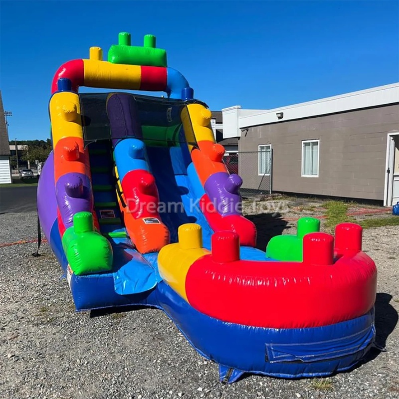 빌딩 블록 상업용 풍선 슬라이드 장난감 블록 풍선 트램 - Kids Outdoor Jumping Castle 리뷰 및 가격