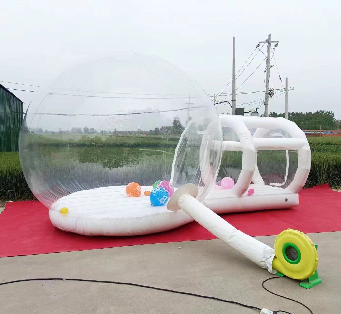 야외용 흰색 PVC 풍선 점프 하우스 성 모양 버블 하 - Kids Outdoor Jumping Castle 리뷰 및 가격