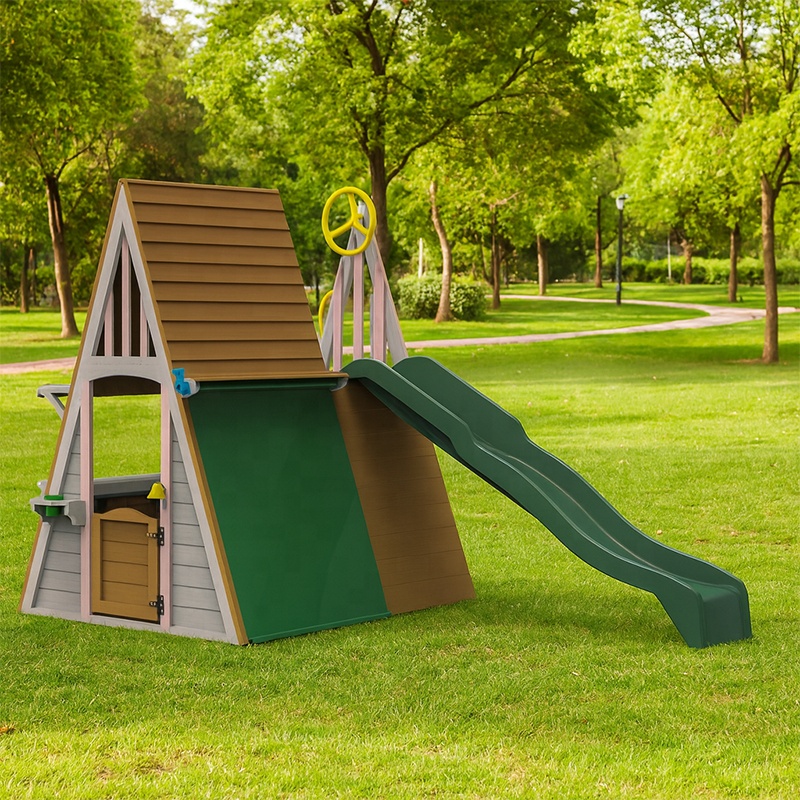 어린이 야외 놀이터 장비 삼각형 몬테소리 나무 성 놀이 - Kids Outdoor Frame 리뷰 및 가격