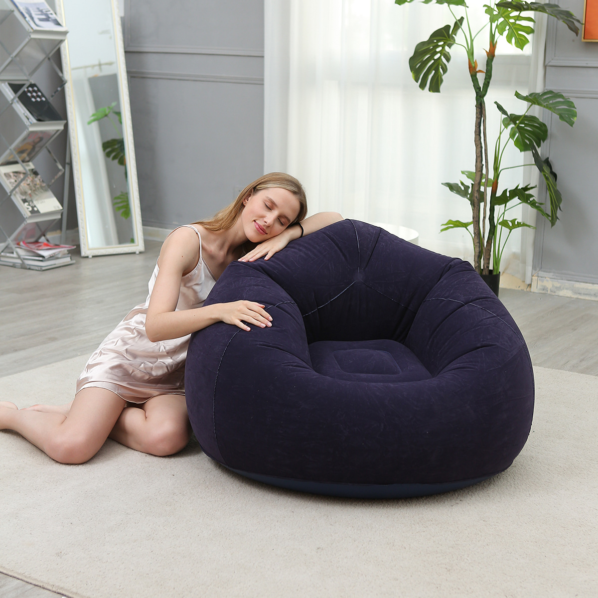 어린이용 원형 에어 소파, 부드러운 PVC 소재의 게으 - Kids Outdoor Bean Bag Chair 리뷰 및 가격