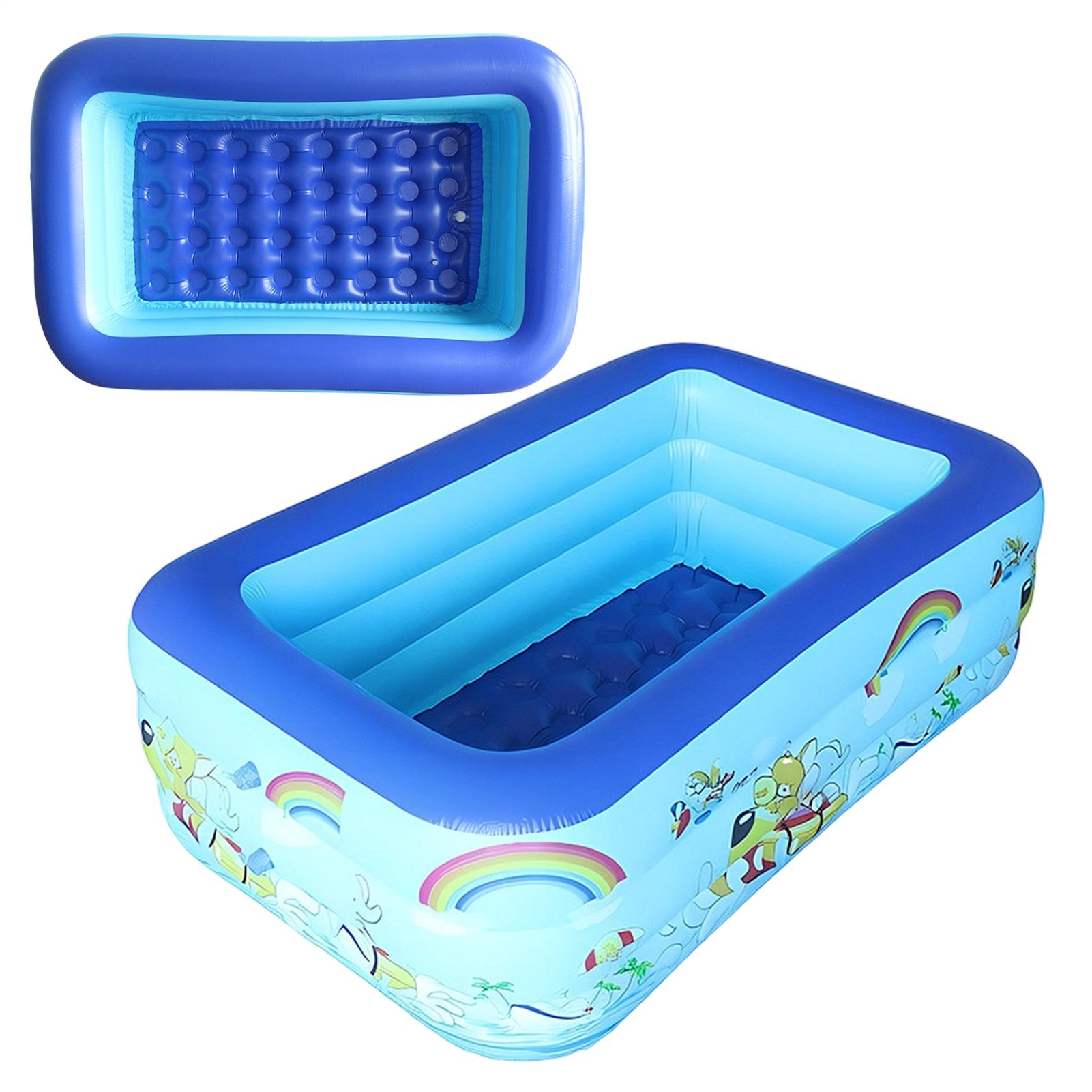 풍선 수영장 대형 가족 수영장 PVC 두꺼운 직사각형  - Kids Outdoor Frame 리뷰 및 가격